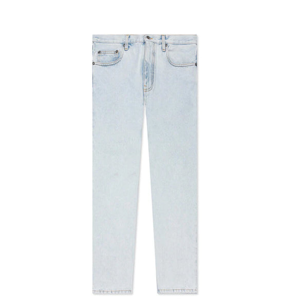 Off-White C/O Virgil Abloh Slim Jeans Bleach Blue