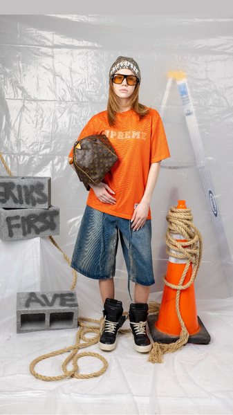 Supreme Dazzle Mesh Orange Tee
